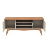 Mueble TV LIZ, blanco roto y coral