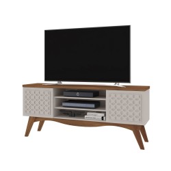 Mueble TV LIZ, blanco roto y matte
