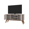Mueble TV VITTA, blanco roto y matte
