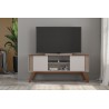 Mueble TV VITTA, blanco roto y matte