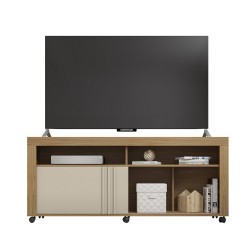 Mueble TV NEW JOY, buriti y blanco roto