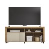 Mueble TV NEW JOY, buriti y blanco roto
