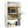 Armario SPAIN, multiusos, alto, MDP blanco y miel
