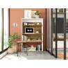 Armario SPAIN, multiusos, alto, MDP blanco y miel