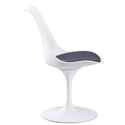 Silla TUL MT, metal, polipropileno blanco