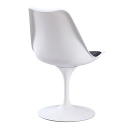 Silla TUL MT, metal, polipropileno blanco