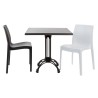 Base de mesa EIFFEL NEW-4, aluminio, 4 pies, negra