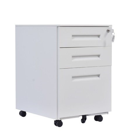 Cajonera metálica OLIMPO 2C1A, ruedas, 3 cajones