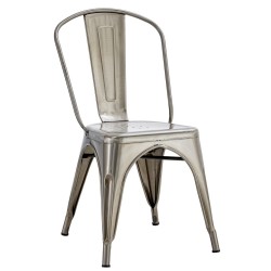 Silla TOL EK BRUSHED, acero