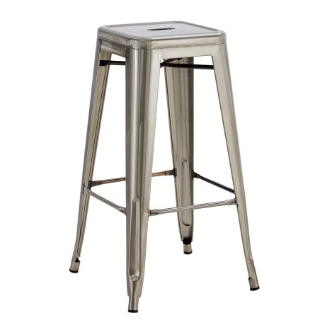 Taburete TOL EK BRUSHED, acero