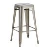 Taburete TOL EK BRUSHED, acero