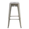 Taburete TOL EK BRUSHED, acero