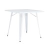 Mesa TOL EK LIMITED, acero, blanca