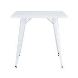 Mesa TOL EK LIMITED, acero, blanca