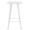 Mesa alta TOL EK LIMITED, acero, blanca