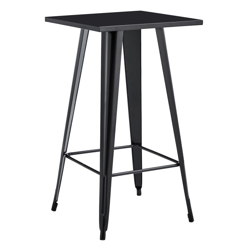 Mesa alta TOL EK LIMITED, acero, negra