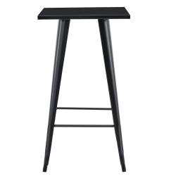 Mesa alta TOL EK LIMITED, acero, negra