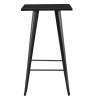 Mesa alta TOL EK LIMITED, acero, negra