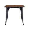 Mesa TOL EK WOOD, acero, madera, negra