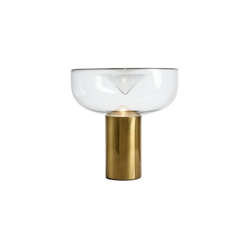 Lámpara HEROLD, sobremesa, metal dorado