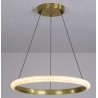 Lámpara BERKA 60, colgante, aluminio, dorada, acrílico