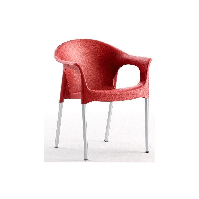 Sillón NILO, aluminio, apilable