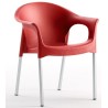 Sillón NILO, aluminio, apilable