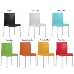 Silla SANDRA, aluminio
