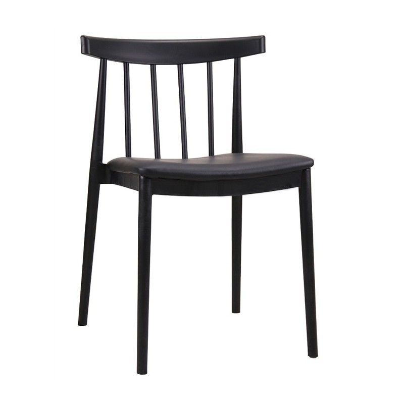 Silla ANTONY, polipropileno negro
