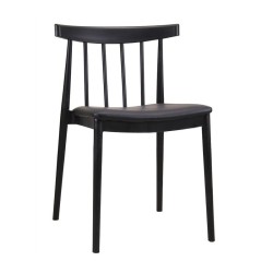 Silla ANTONY, polipropileno negro