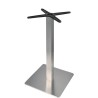 Base de mesa RHIN, acero inoxidable, base de 45 x 45, altura 73 cms