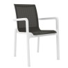 Sillón NEPTUNO, apilable, polipropileno blanco