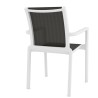 Sillón NEPTUNO, apilable, polipropileno blanco