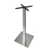 Base de mesa RHIN, alta, acero inoxidable, base de 45 x 45 cms, altura 110 cms
