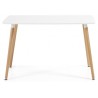 Mesa NURY, madera, tapa lacada blanca