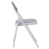 Silla SMART, plegable, metal, epoxi blanco