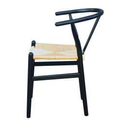 Silla WISH, madera de haya, negro
