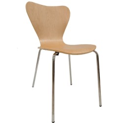 Silla JACOBO, apilable, cromada