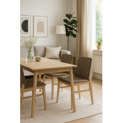Silla ALPES, madera de haya, natural