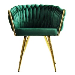 Sillón KING, metal dorado