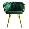 Sillón KING, metal dorado