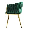 Sillón KING, metal dorado