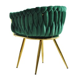 Sillón KING, metal dorado