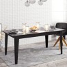 Mesa de comedor SIENA, bilaminado mármol negro