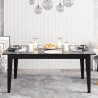 Mesa de comedor SIENA, bilaminado mármol negro