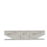 Mueble de TV VIOLET, bilaminado mármol blanco