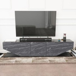 Mueble de TV VIOLET, bilaminado mármol negro