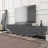 Mueble de TV VIOLET, bilaminado mármol negro