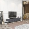 Mueble de TV VIOLET, bilaminado mármol negro