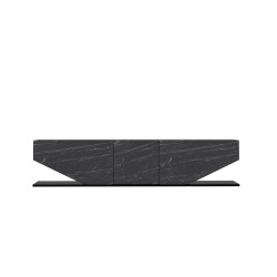 Mueble de TV VIOLET, bilaminado mármol negro